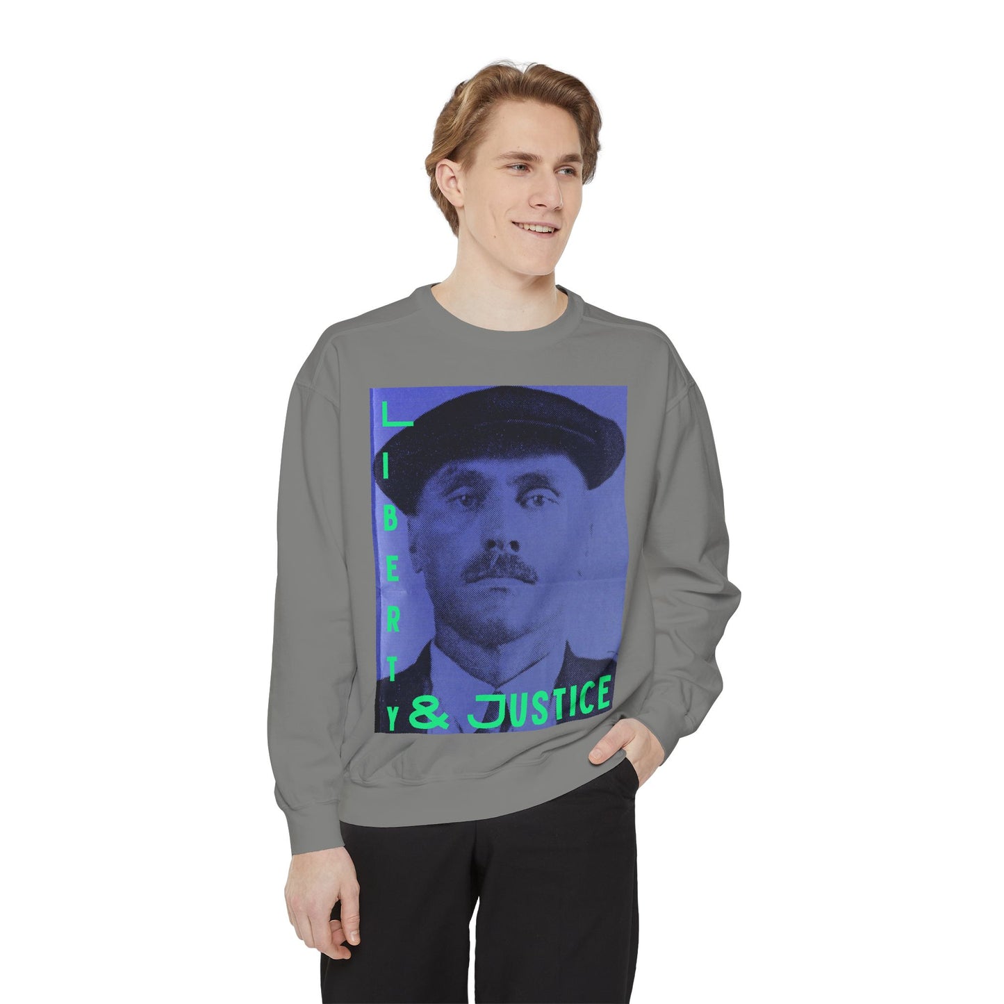 Liberty and Justice Unisex Garment-Dyed Sweatshirt