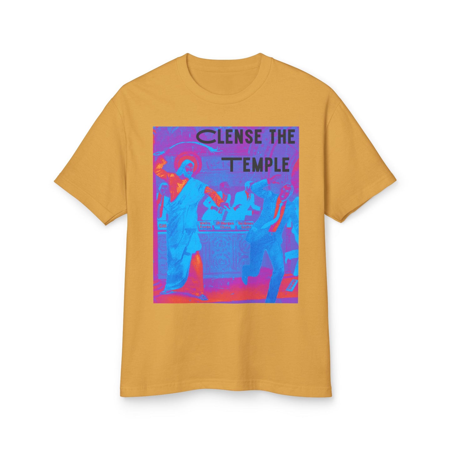 Cleanse the Temple Garment-Dyed Heavyweight Cotton Tee