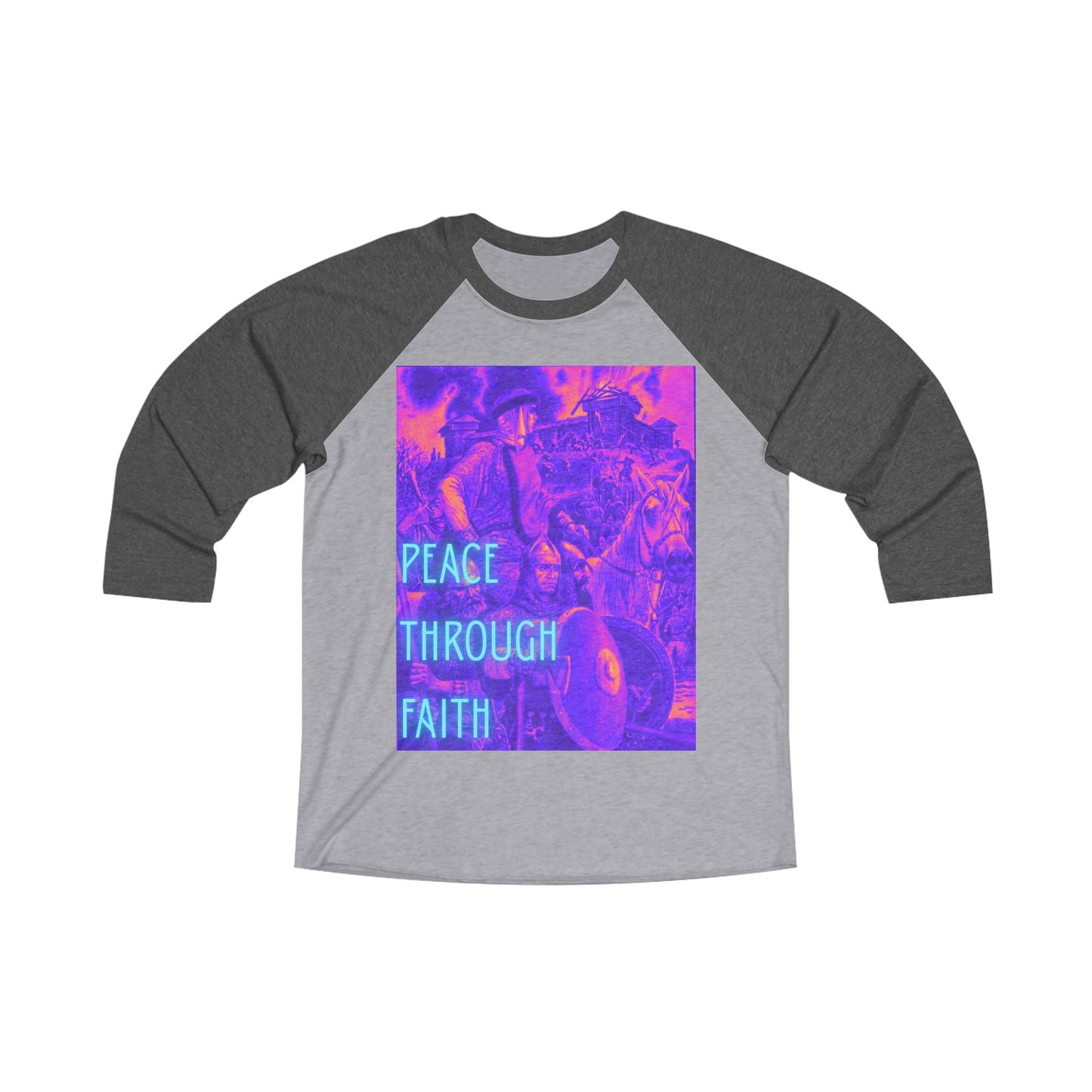 Peace Through Faith Raglan Tee - Comfortable Unisex Shirt for Everyday Wear, Inspirational Gift, Faith-Based Apparel, Casual Style, [...]