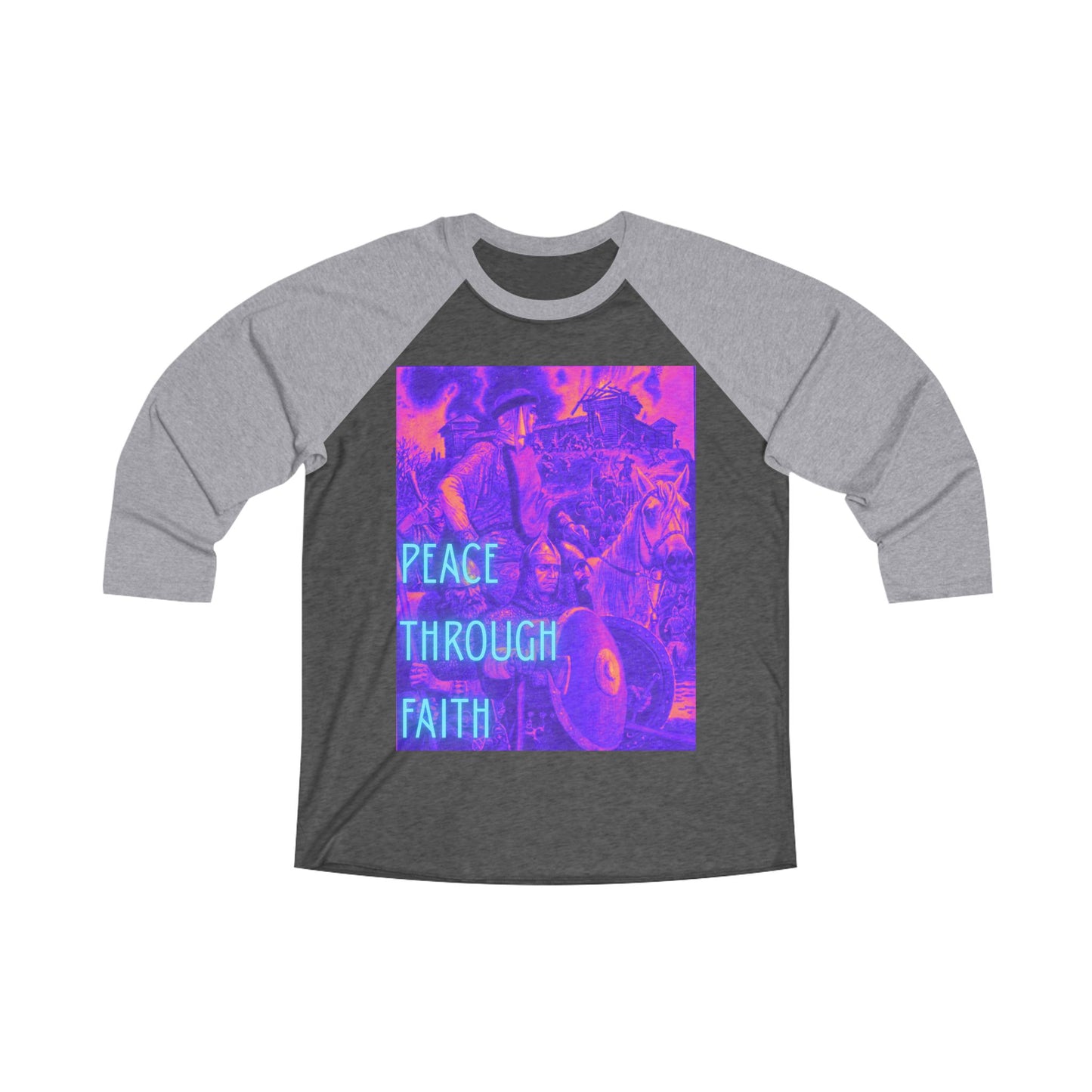 Peace Through Faith Raglan Tee - Comfortable Unisex Shirt for Everyday Wear, Inspirational Gift, Faith-Based Apparel, Casual Style, [...]