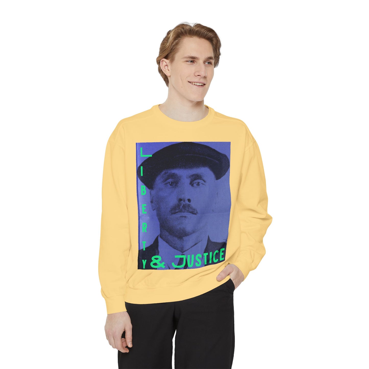 Liberty and Justice Unisex Garment-Dyed Sweatshirt