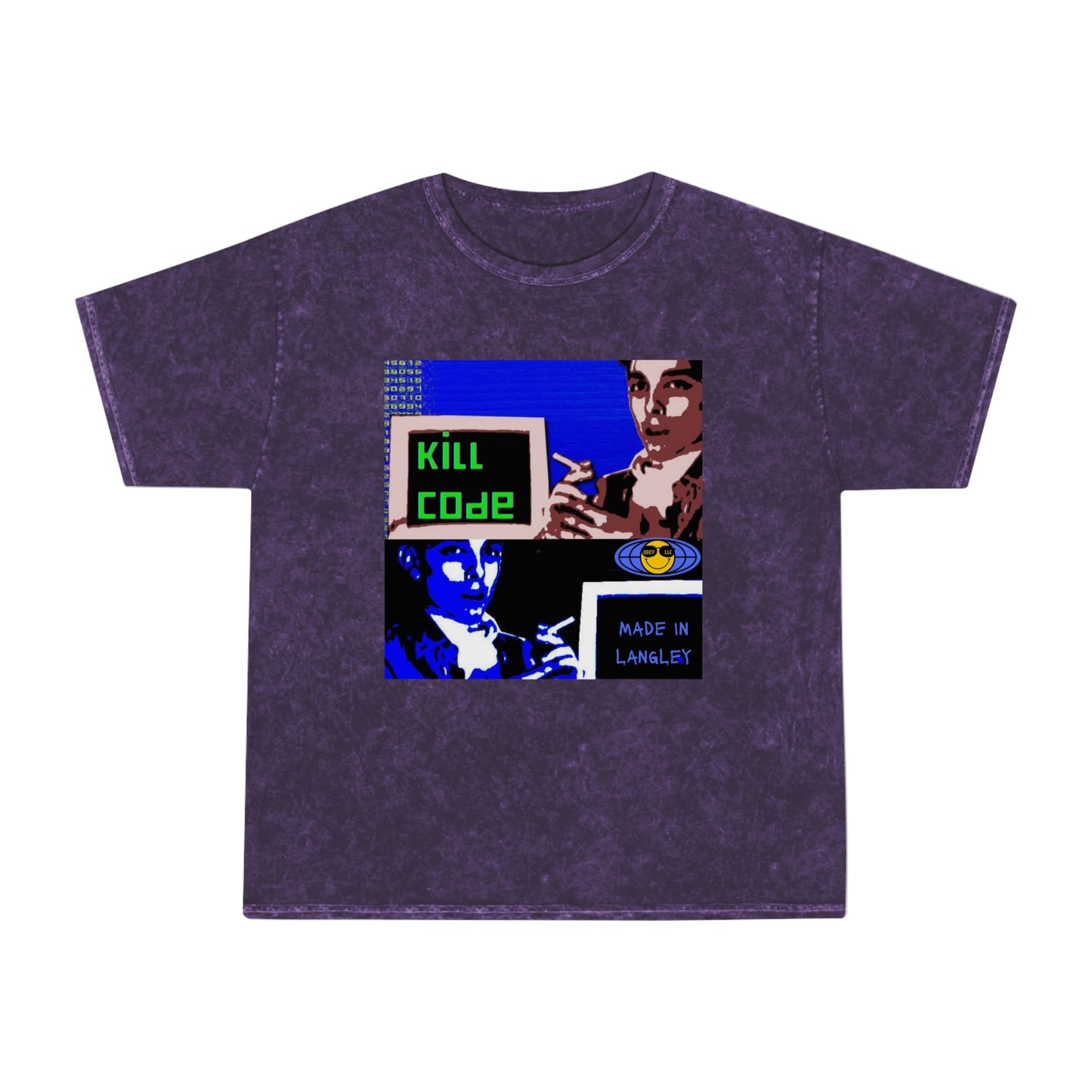 Kill Code Phiber Optik Unisex Mineral Wash T-Shirt