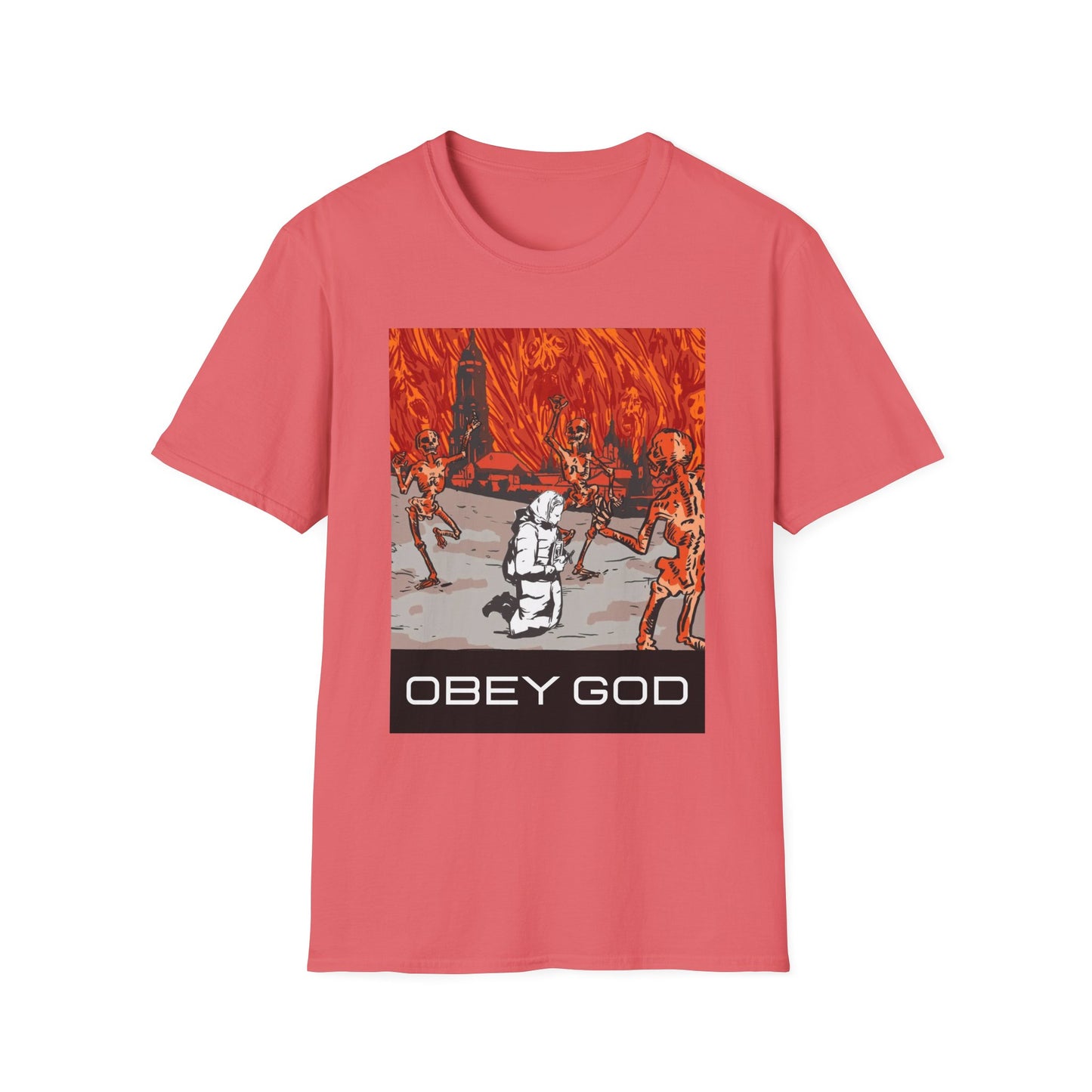 Obey God Lavra Caves Unisex Softstyle T-Shirt