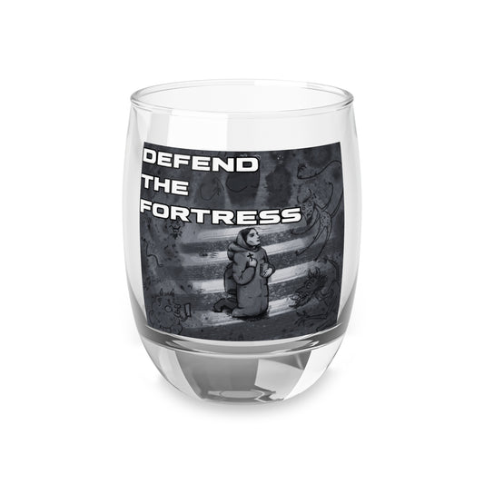Defend the Fortress Whiskey Glass
