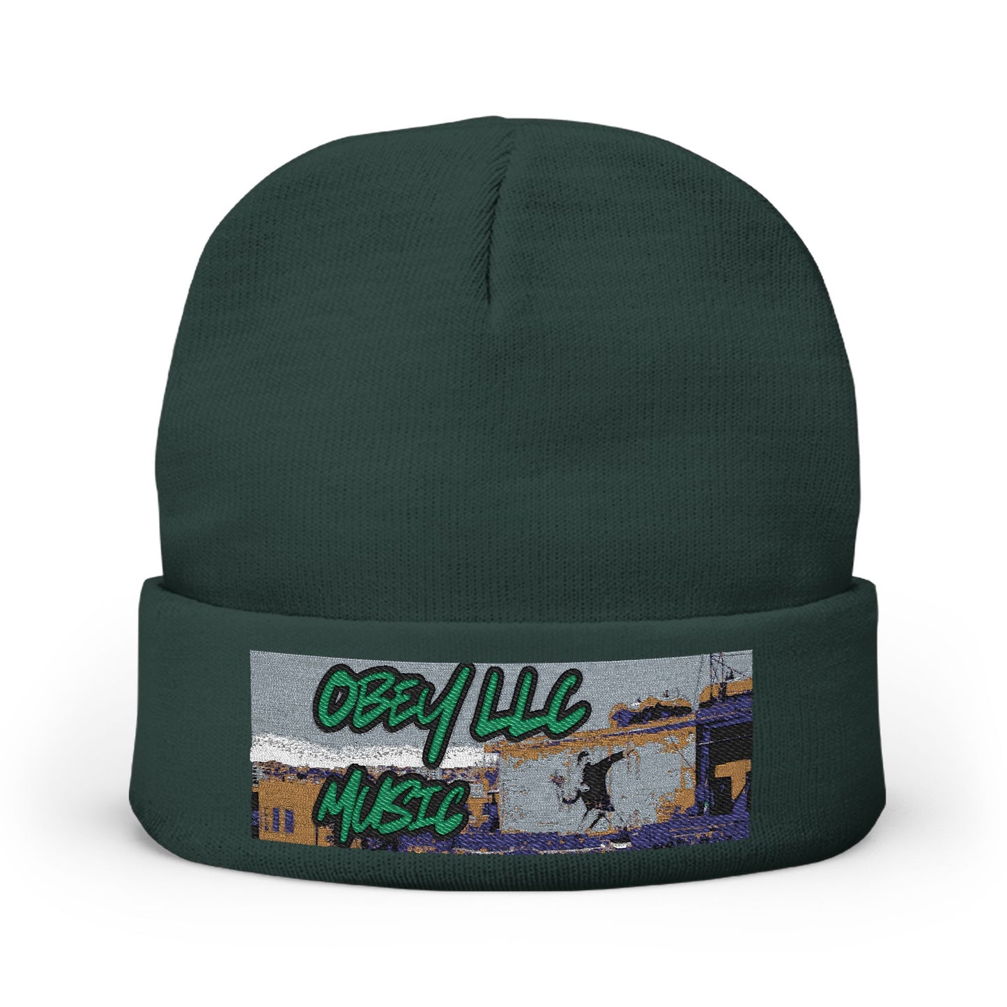 Obey LLC Music Knit Beanie (Embroidery)