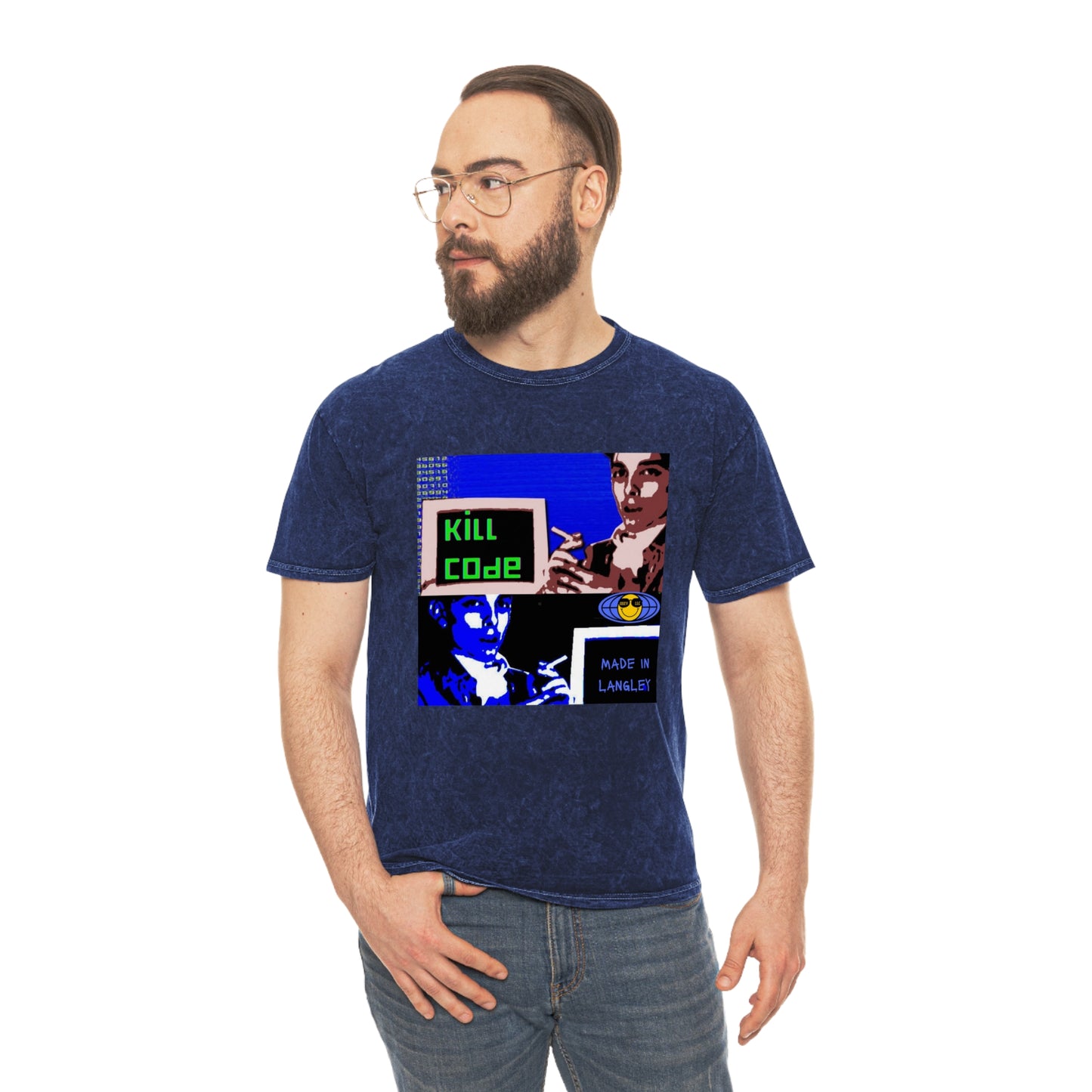 Kill Code Phiber Optik Unisex Mineral Wash T-Shirt