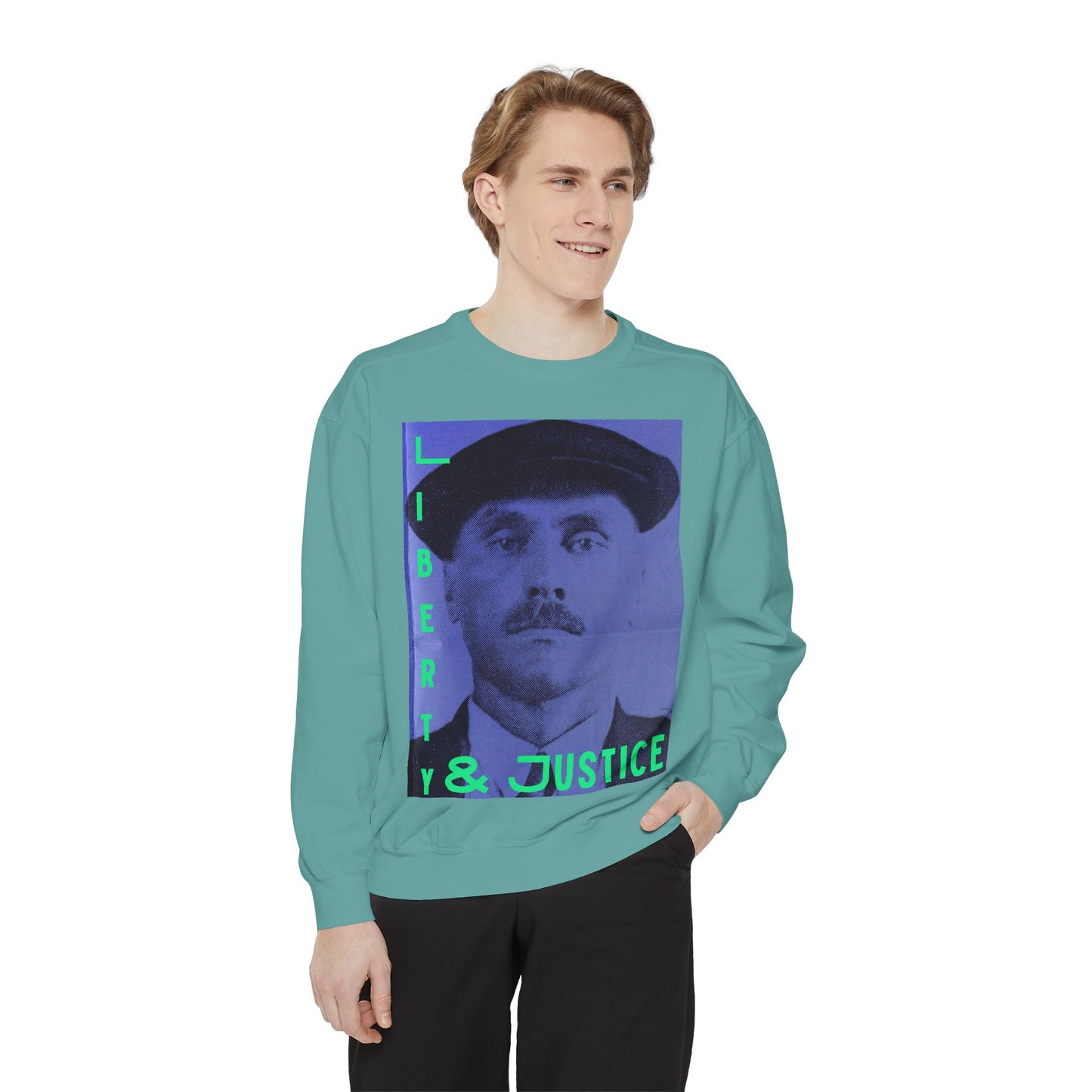 Liberty and Justice Unisex Garment-Dyed Sweatshirt