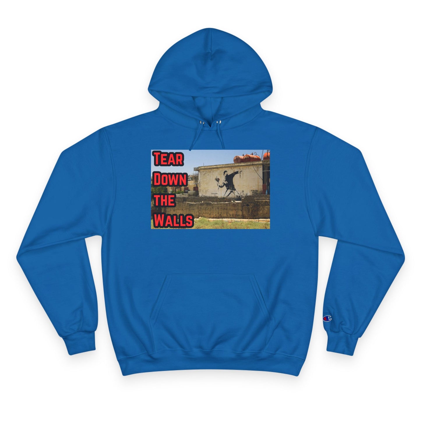 Obey LLC Hoodie - Tear Down the Walls, Streetwear Style, Casual Wear, Gift for Artists, Unique Graphic Sweatshirt