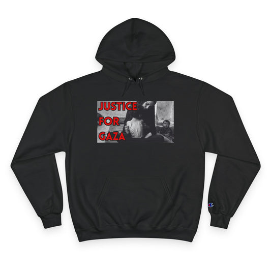 Justice for Gaza Champion Hoodie | Activist Apparel, Social Justice Fashion, Statement Clothing, Thoughtful Gifts, Comfortable Wear