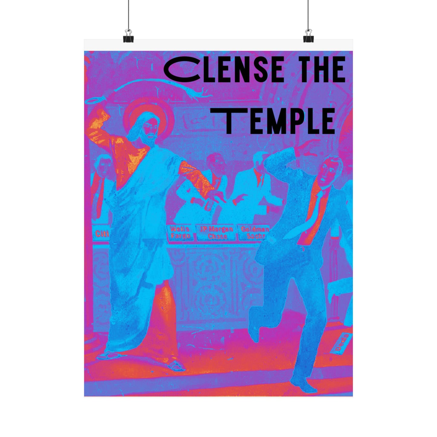 Cleanse the Temple Matte Vertical Poster