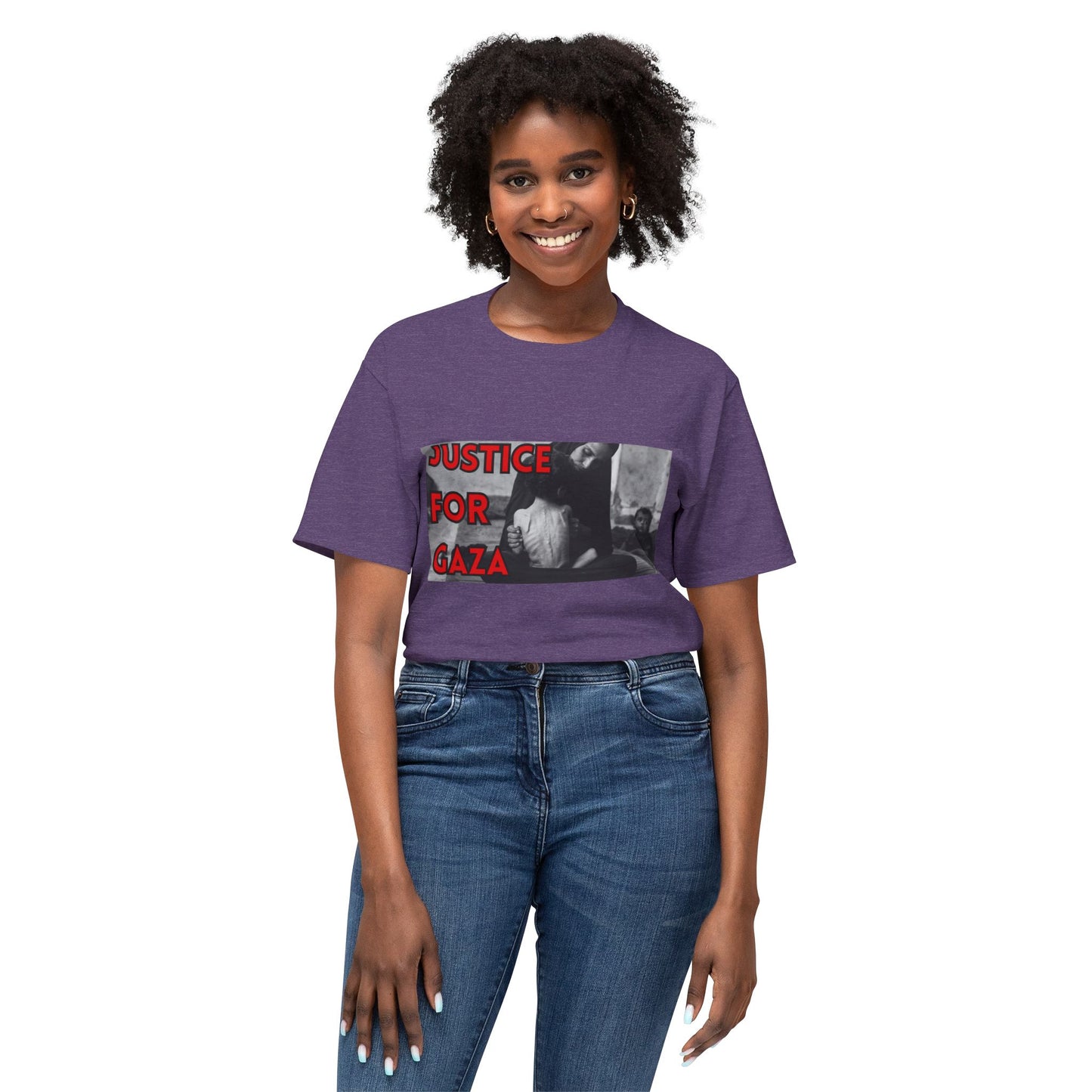 Justice for Gaza Unisex HD Cotton T-Shirt | Activism Tee, Casual Wear, Statement Shirt, Social Justice Gift, Everyday Comfort