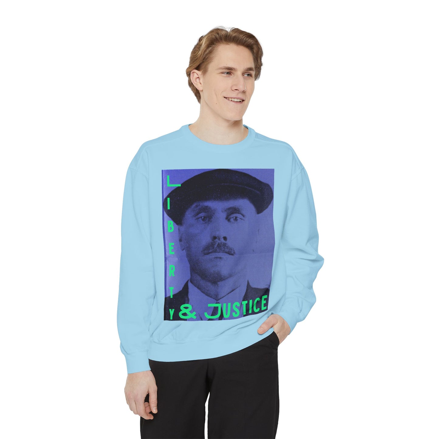 Liberty and Justice Unisex Garment-Dyed Sweatshirt