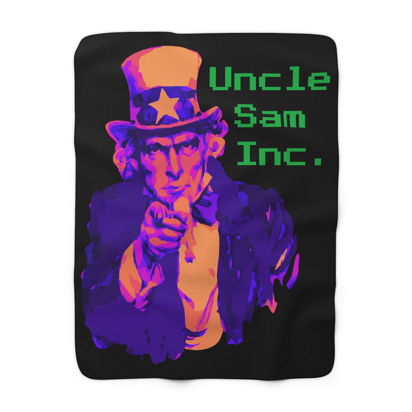 Uncle Sam Inc. Sherpa Fleece Blanket