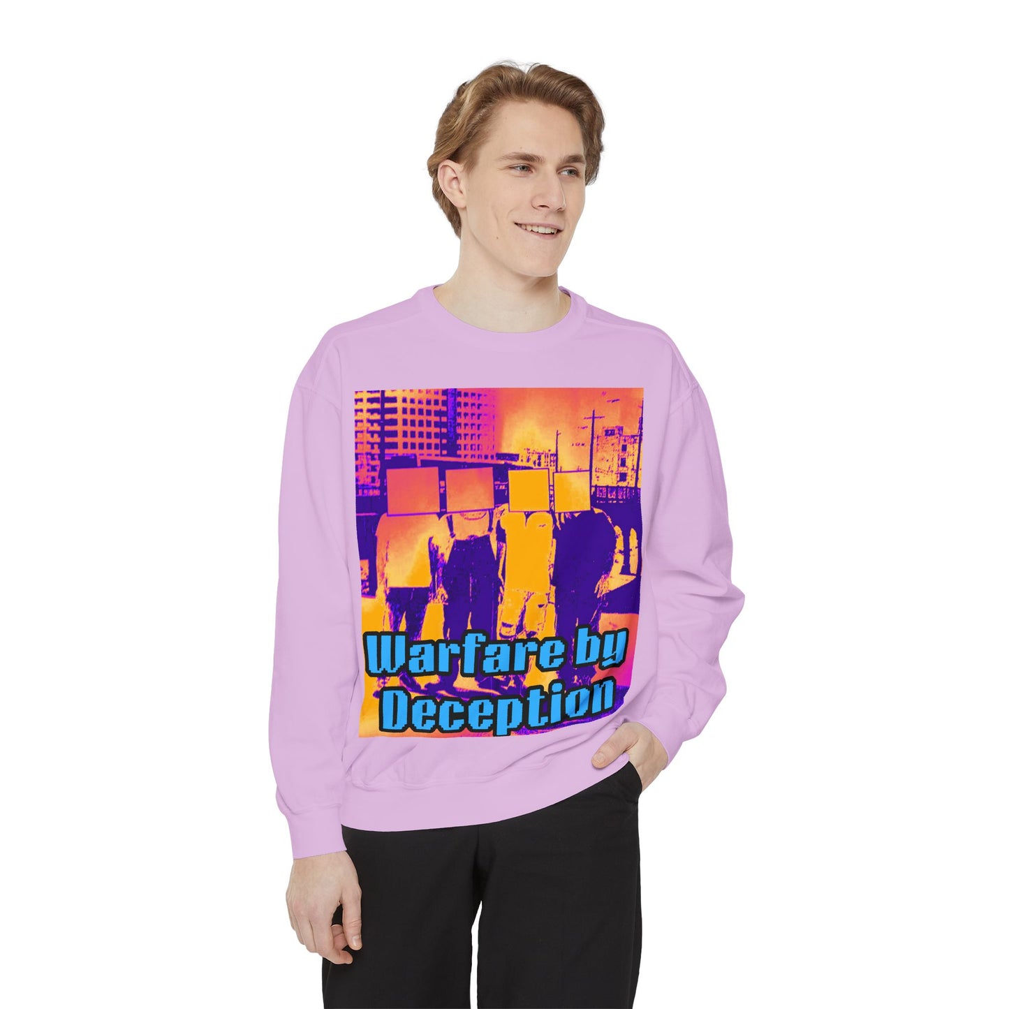 Warfare by Deception Unisex Garment-Dyed Sweatshirt