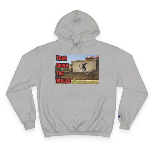 Obey LLC Hoodie - Tear Down the Walls, Streetwear Style, Casual Wear, Gift for Artists, Unique Graphic Sweatshirt
