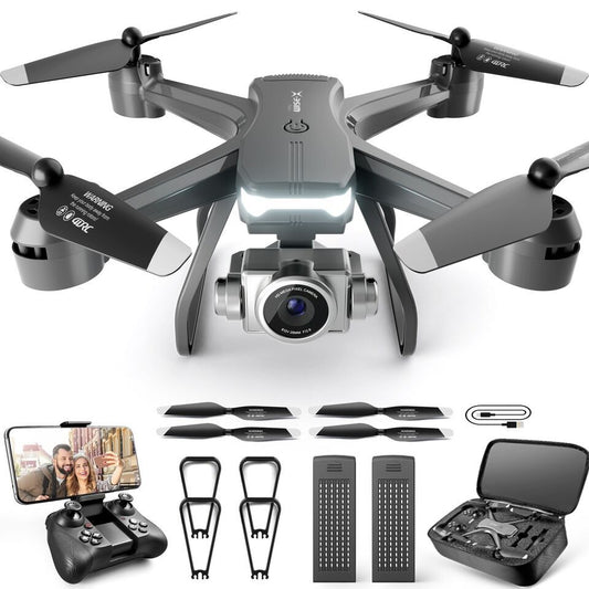 Professional Drone 6K HD Dual Camera Wifi FPV Portable RC Quadcopter 2 BATTERY, Drones Suitable For Adults & Beginners.Logistics