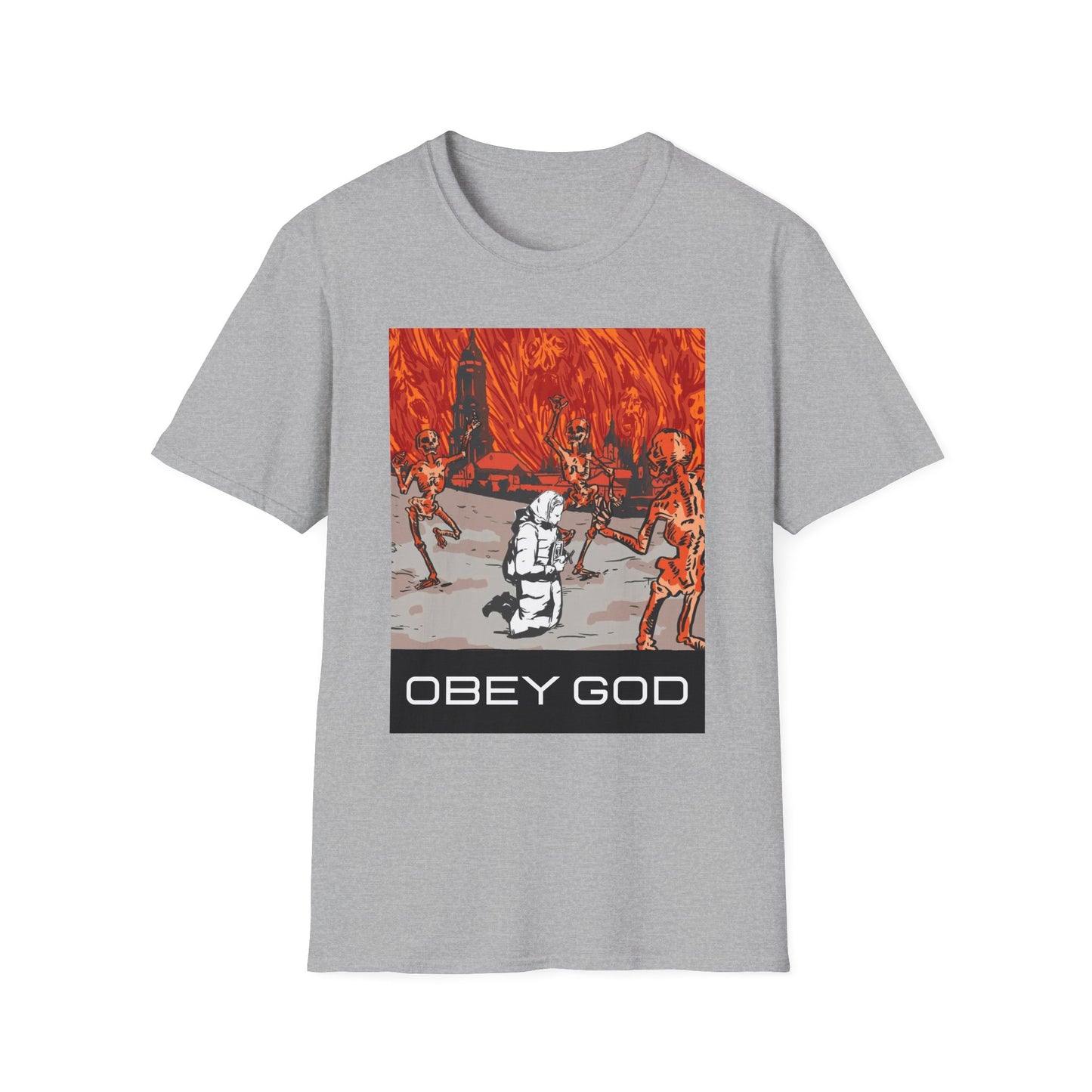 Obey God Lavra Caves Unisex Softstyle T-Shirt