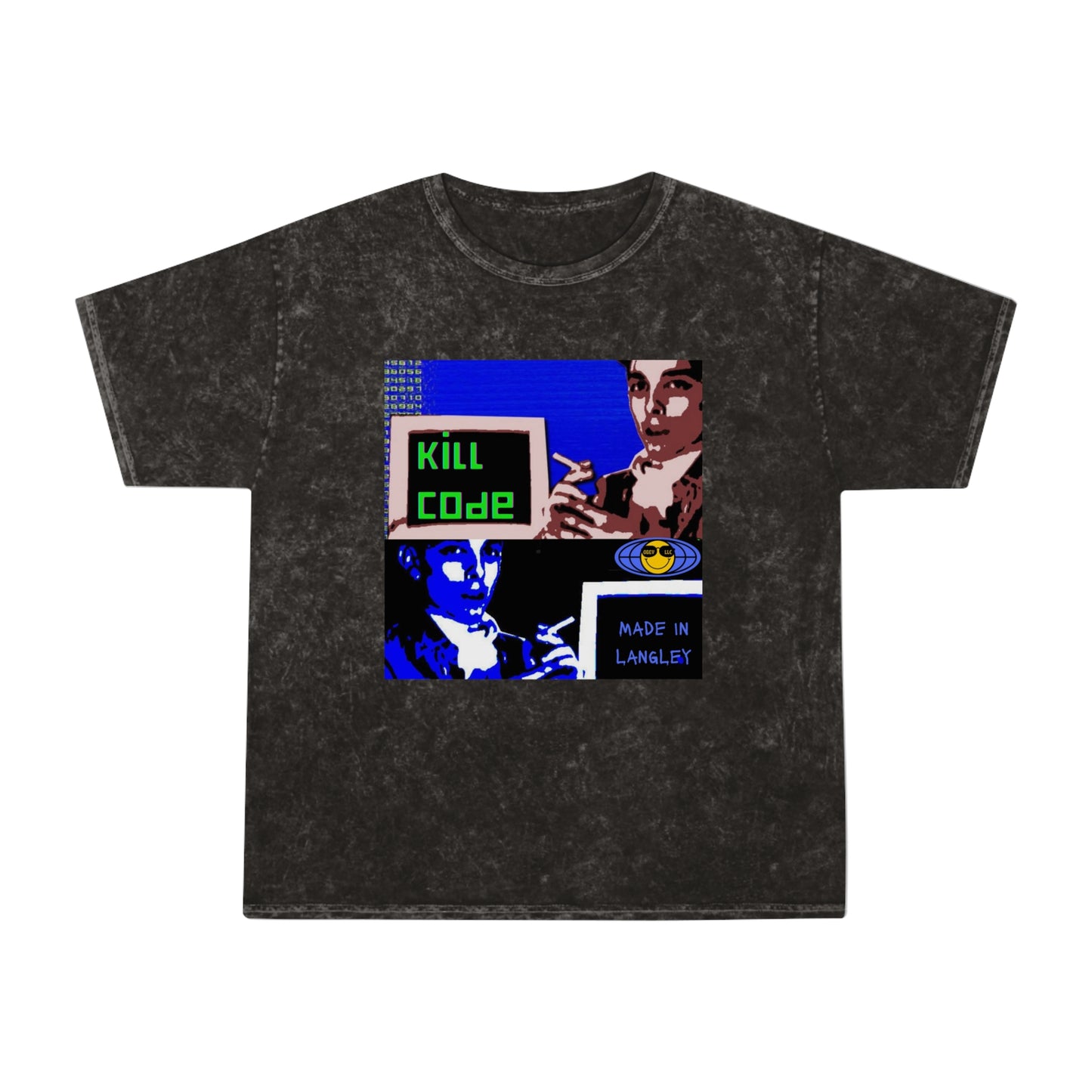 Kill Code Phiber Optik Unisex Mineral Wash T-Shirt