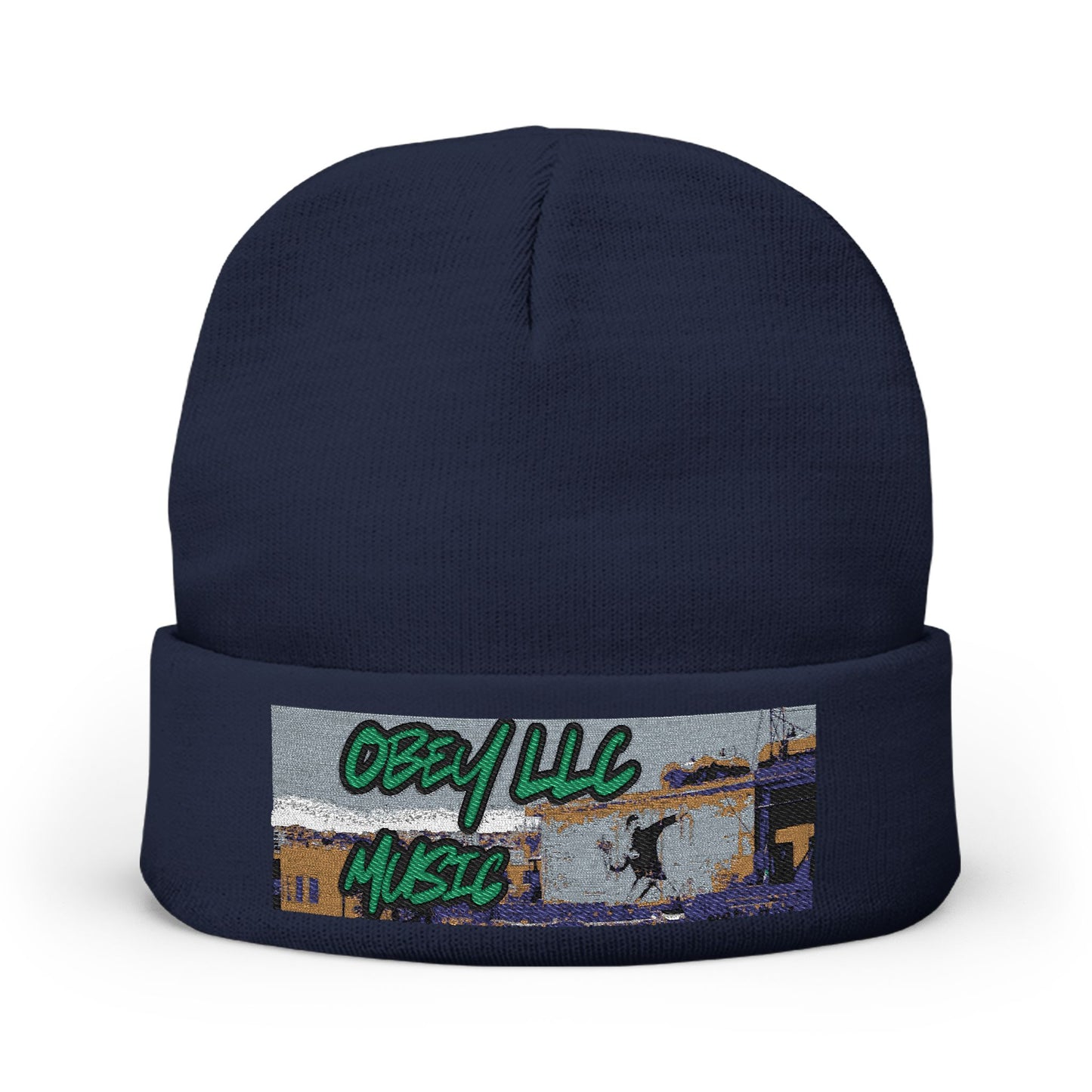 Obey LLC Music Knit Beanie (Embroidery)