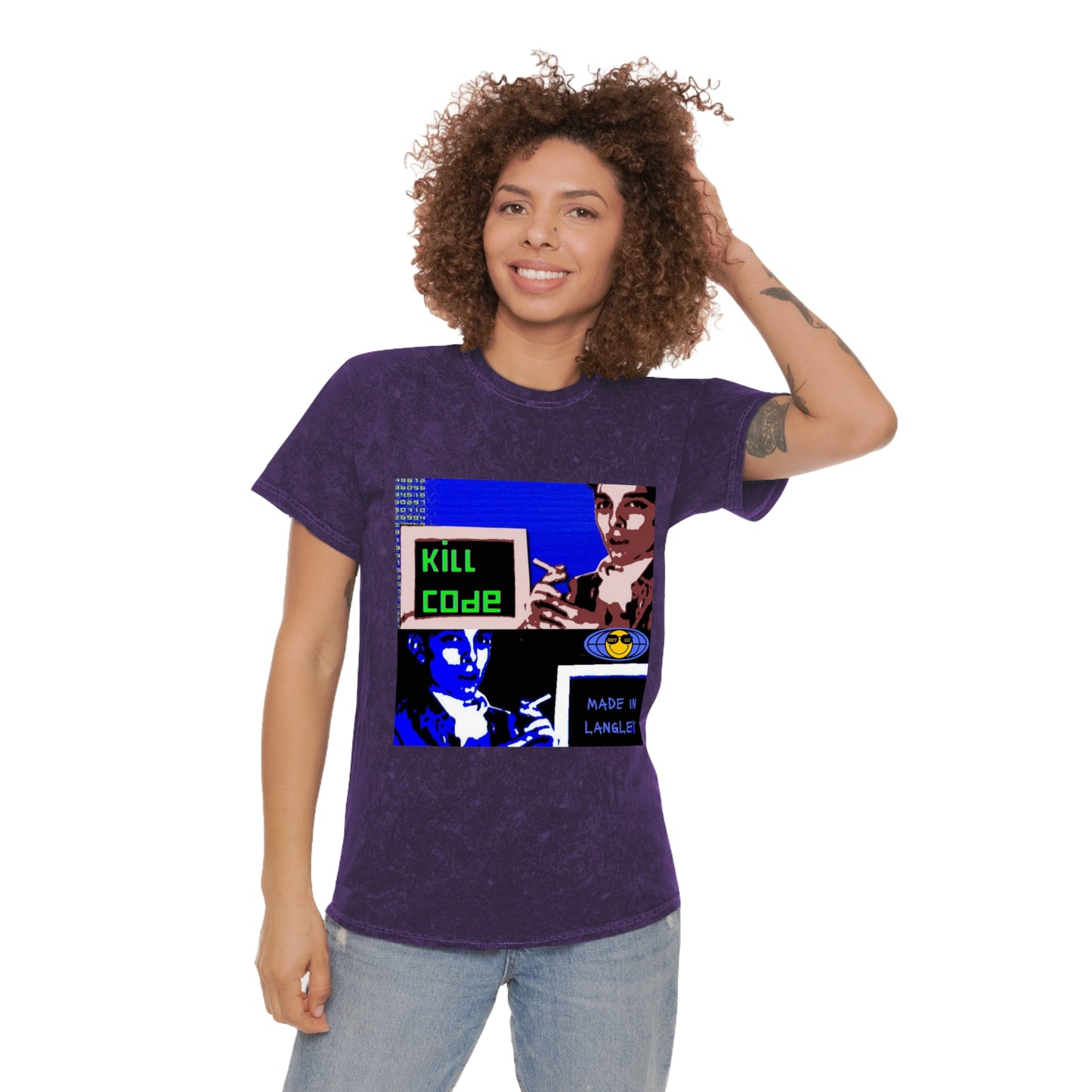 Kill Code Phiber Optik Unisex Mineral Wash T-Shirt
