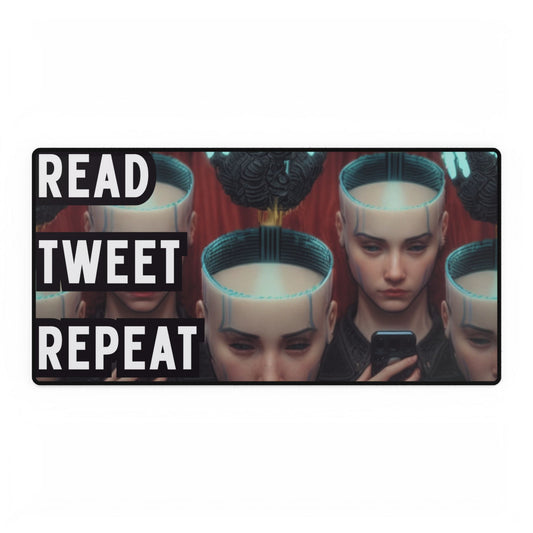 Obey LLC Desk Mat: Read, Tweet, Repeat (Office Decor, Gamer Accessories, Work From Home Essentials, Inspirational Desk Decor''''0