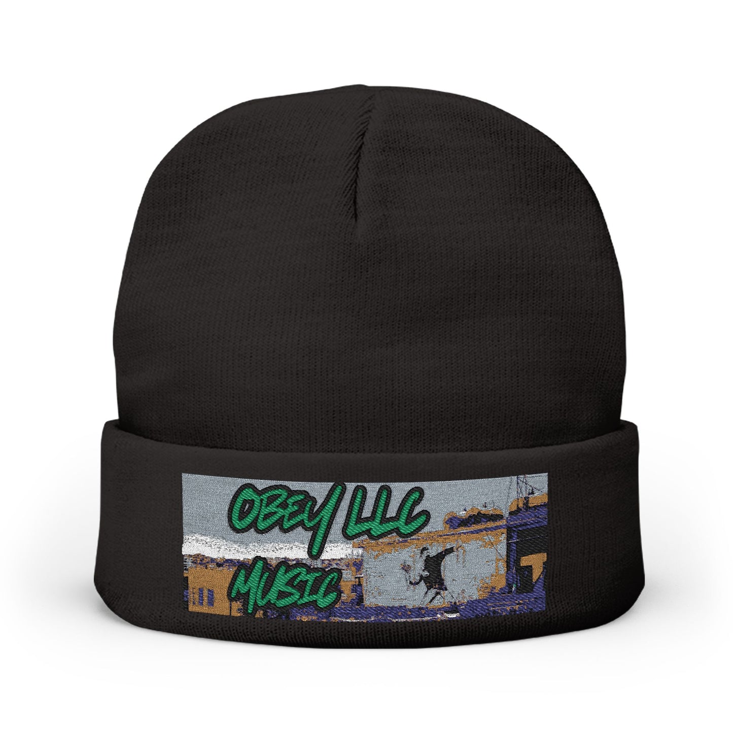 Obey LLC Music Knit Beanie (Embroidery)