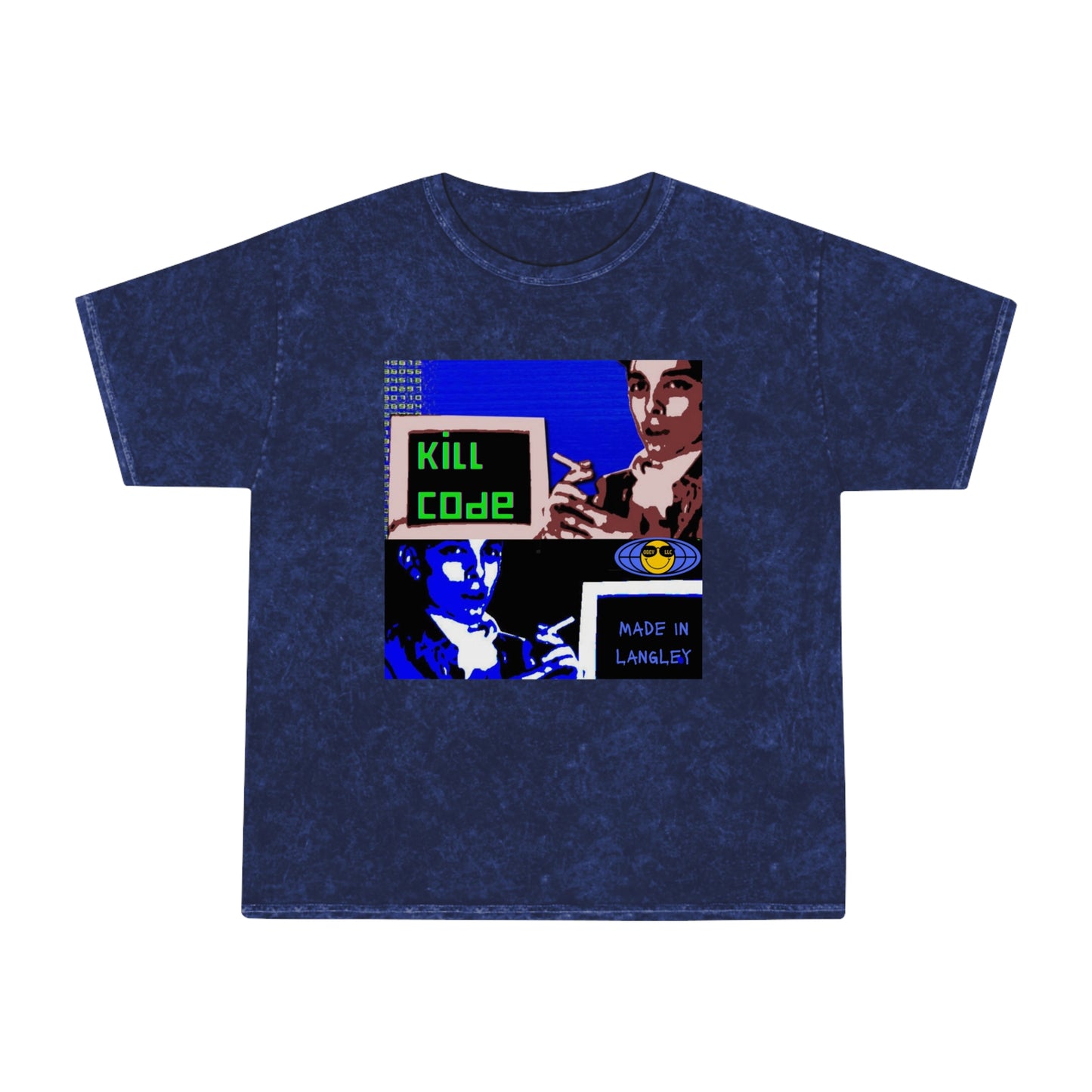 Kill Code Phiber Optik Unisex Mineral Wash T-Shirt